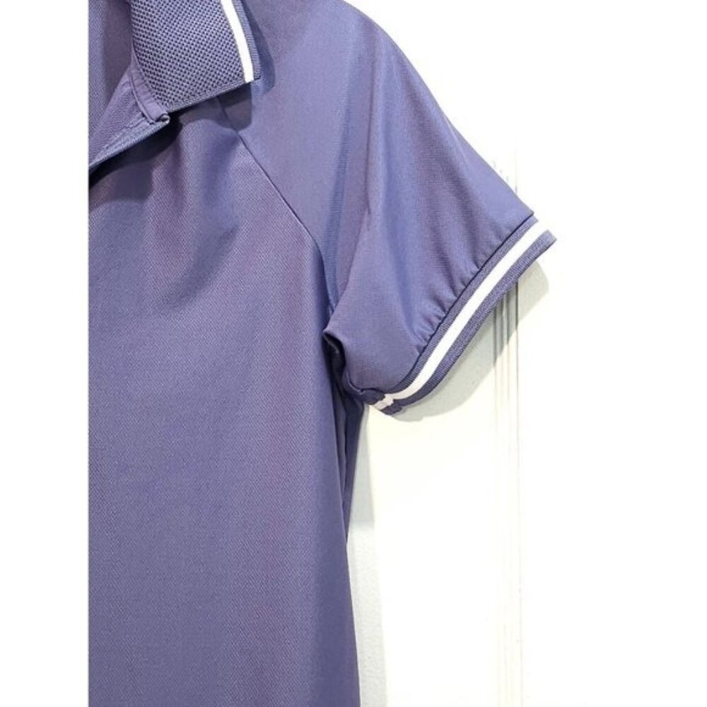 Mondetta Women's Golf Shirt Collared Short Sleeve 1/4 Zipper - Plum Color - Picture 7 of 10